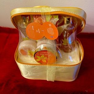 NWT Basket of Assorted Body Lotions and Bath Products